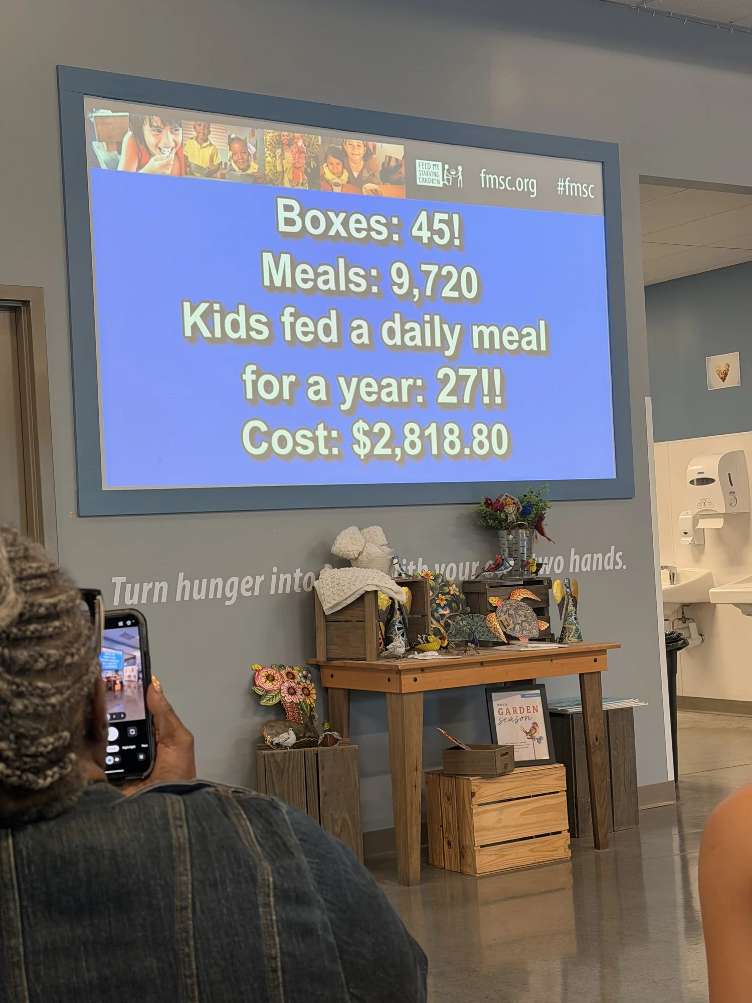 Impact — 9,720 meals packed with Feed My Starving Children