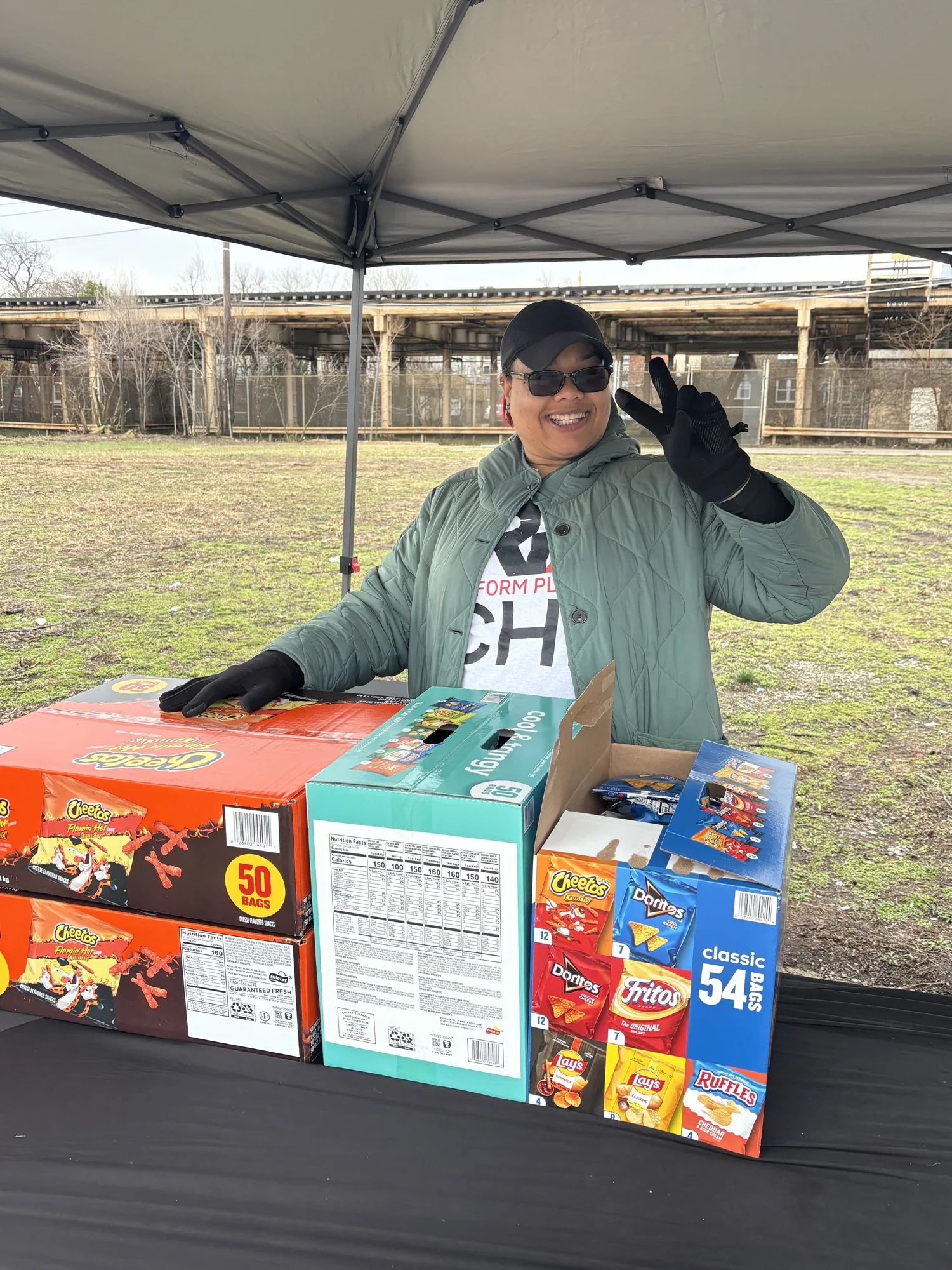 Snacks and drinks for the community